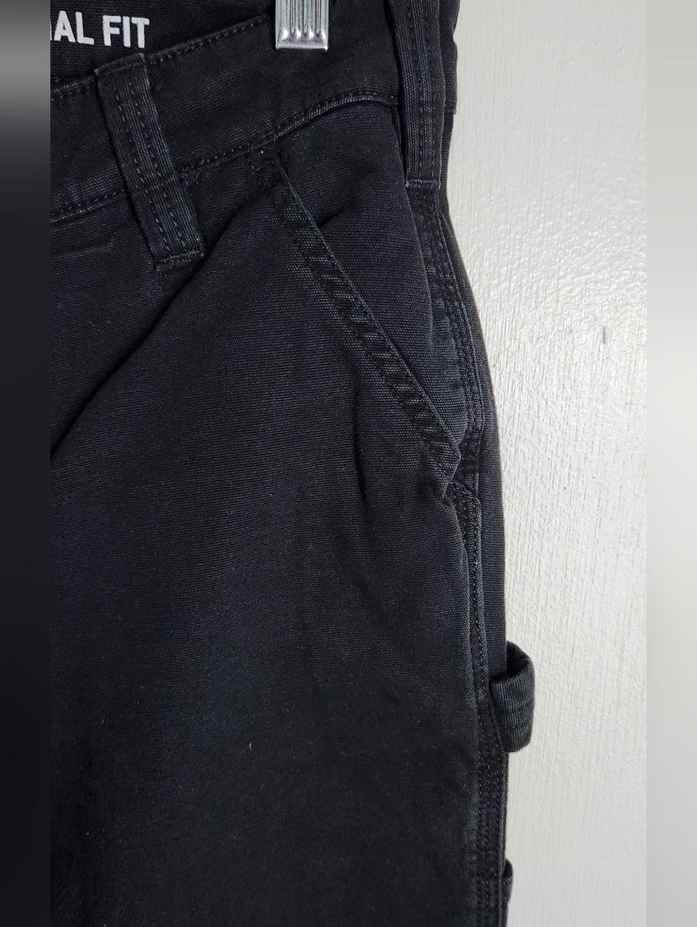 🔥Carhartt Black Work Pants Original Fit Utility Carpenter Pants Size 2 Regular - Picture 3 of 7